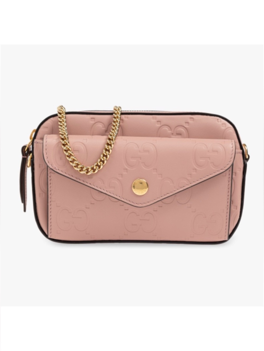 GUCCI GG logo super mini shoulder chain bag